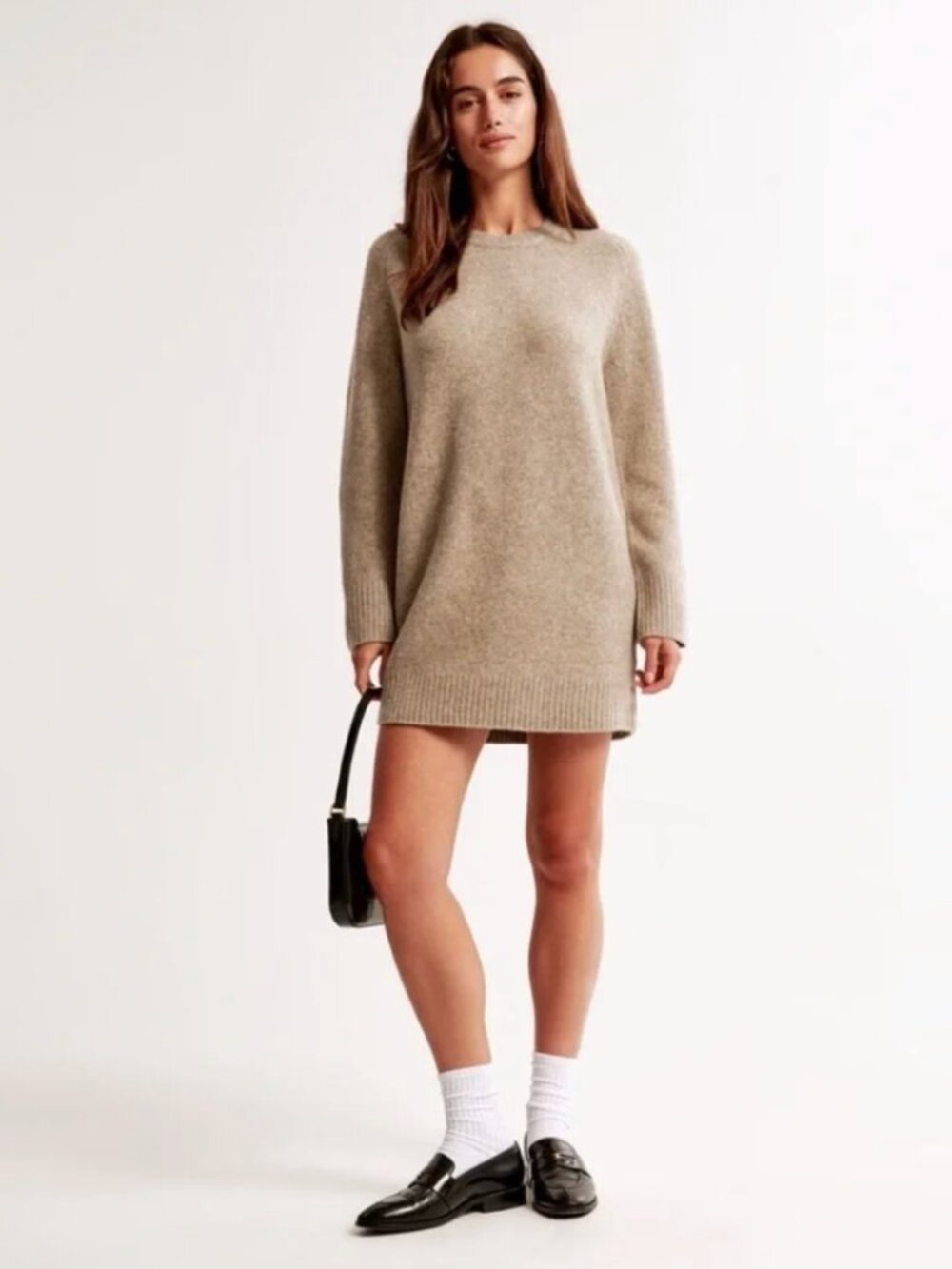 Women's The A&F Madeline Crew Mini Sweater Dress XLT Abercrombie & Fitch